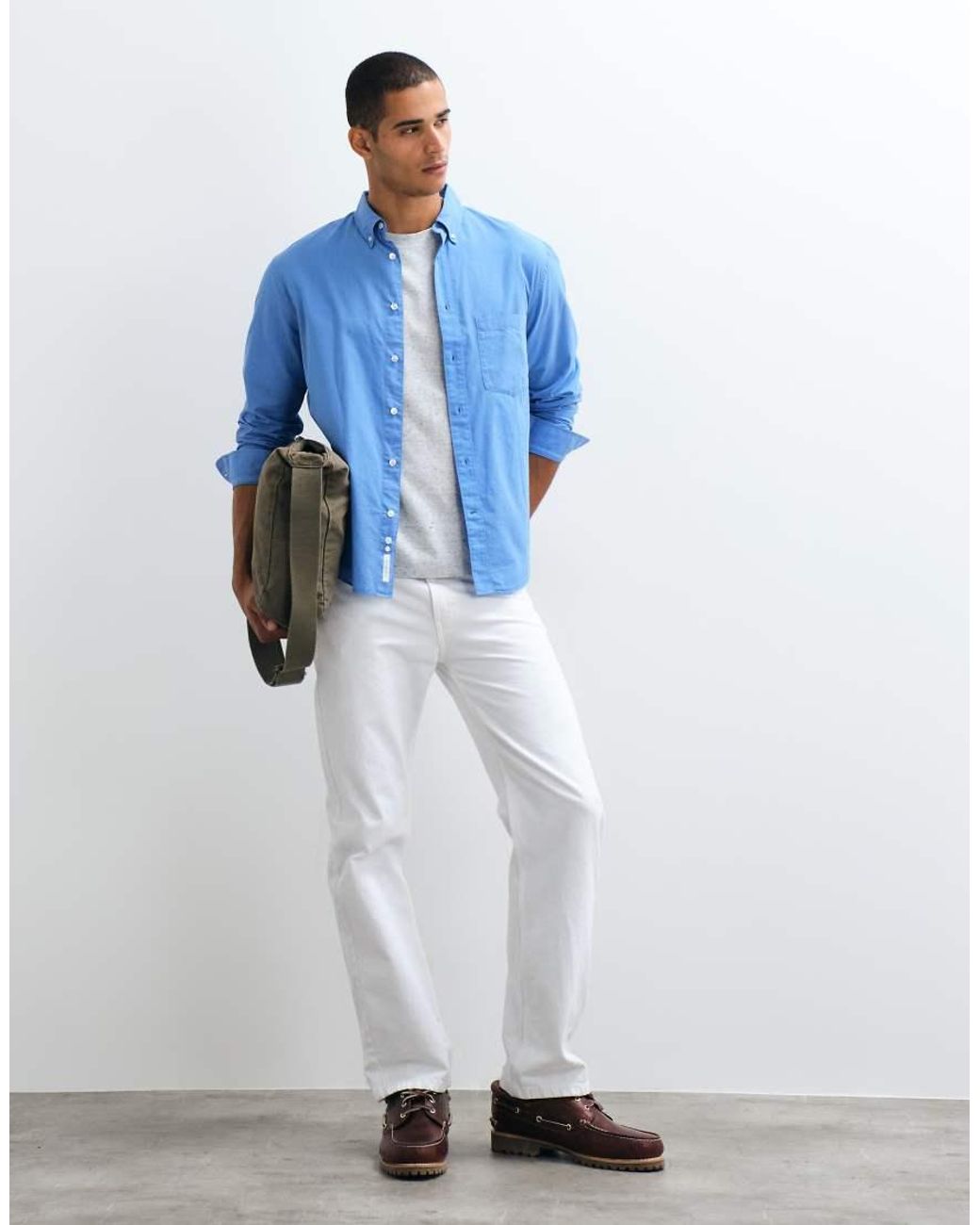 ARKET White Pure Cotton Relaxed Fit Shirt for men