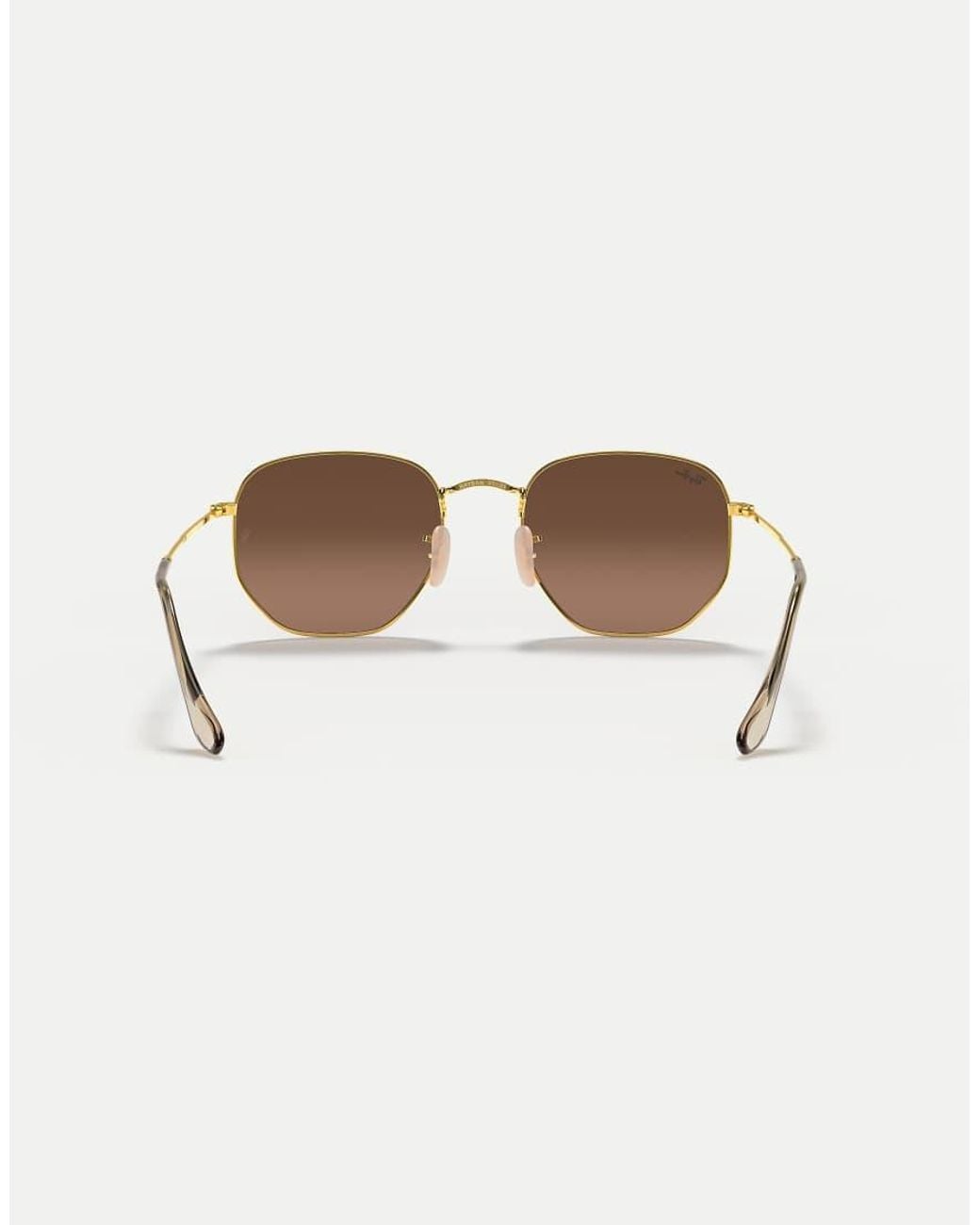 Ray-Ban Natural Hexagonal Flat Lenses Irregular Sunglasses With Classic Lens