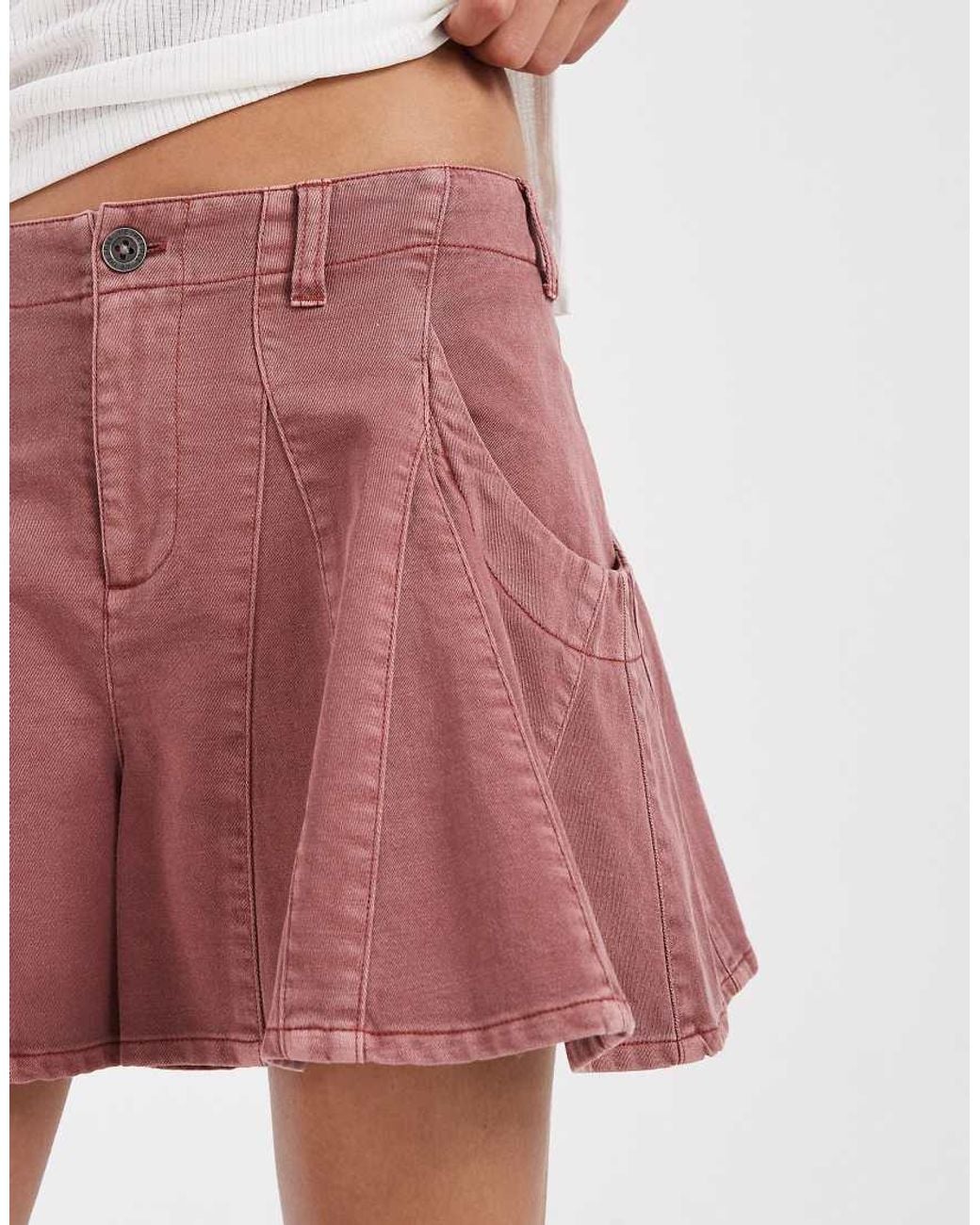 Free People Pink Song And Dance Shorts