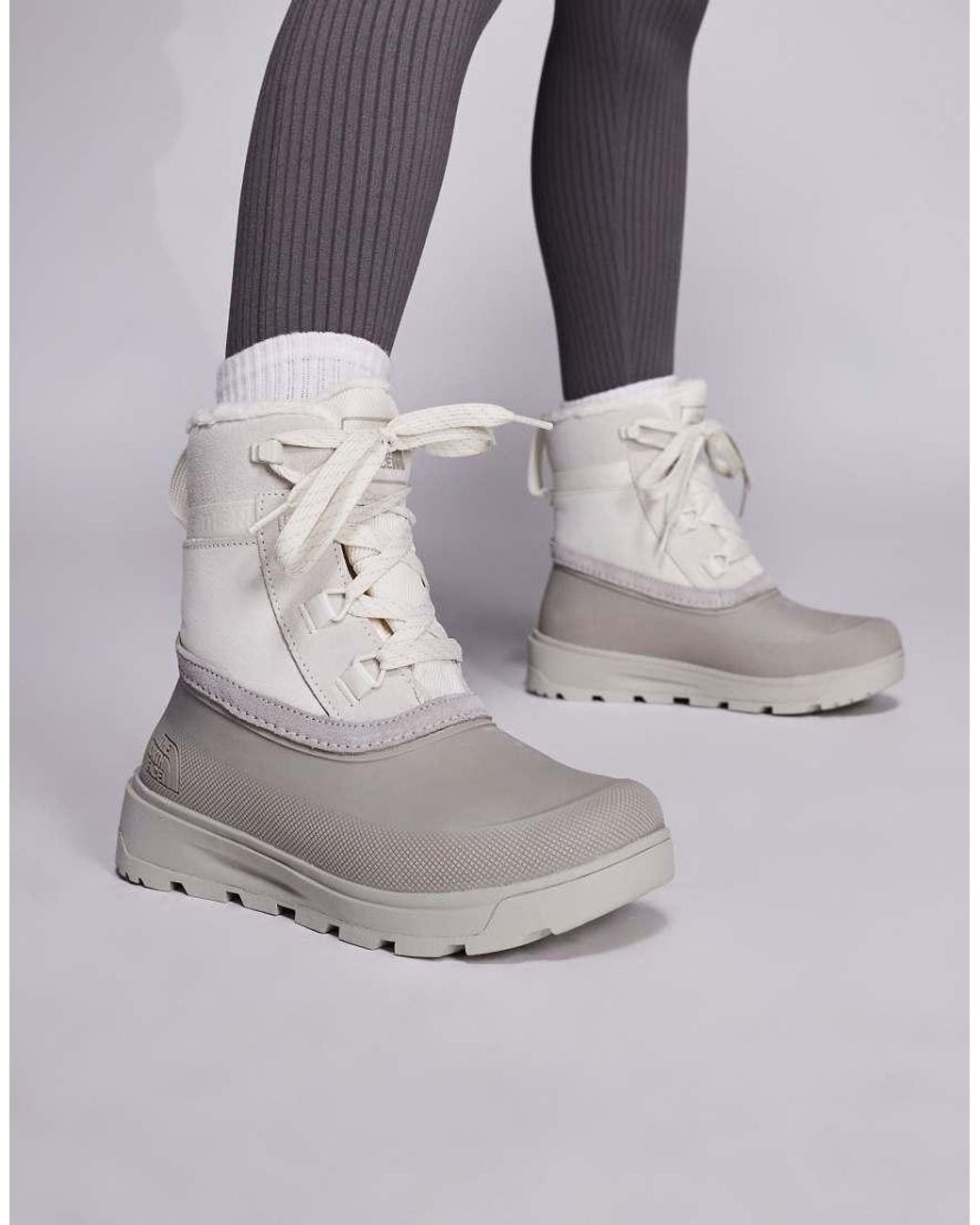 The North Face Gray Shellista V Lace Waterproof Boots