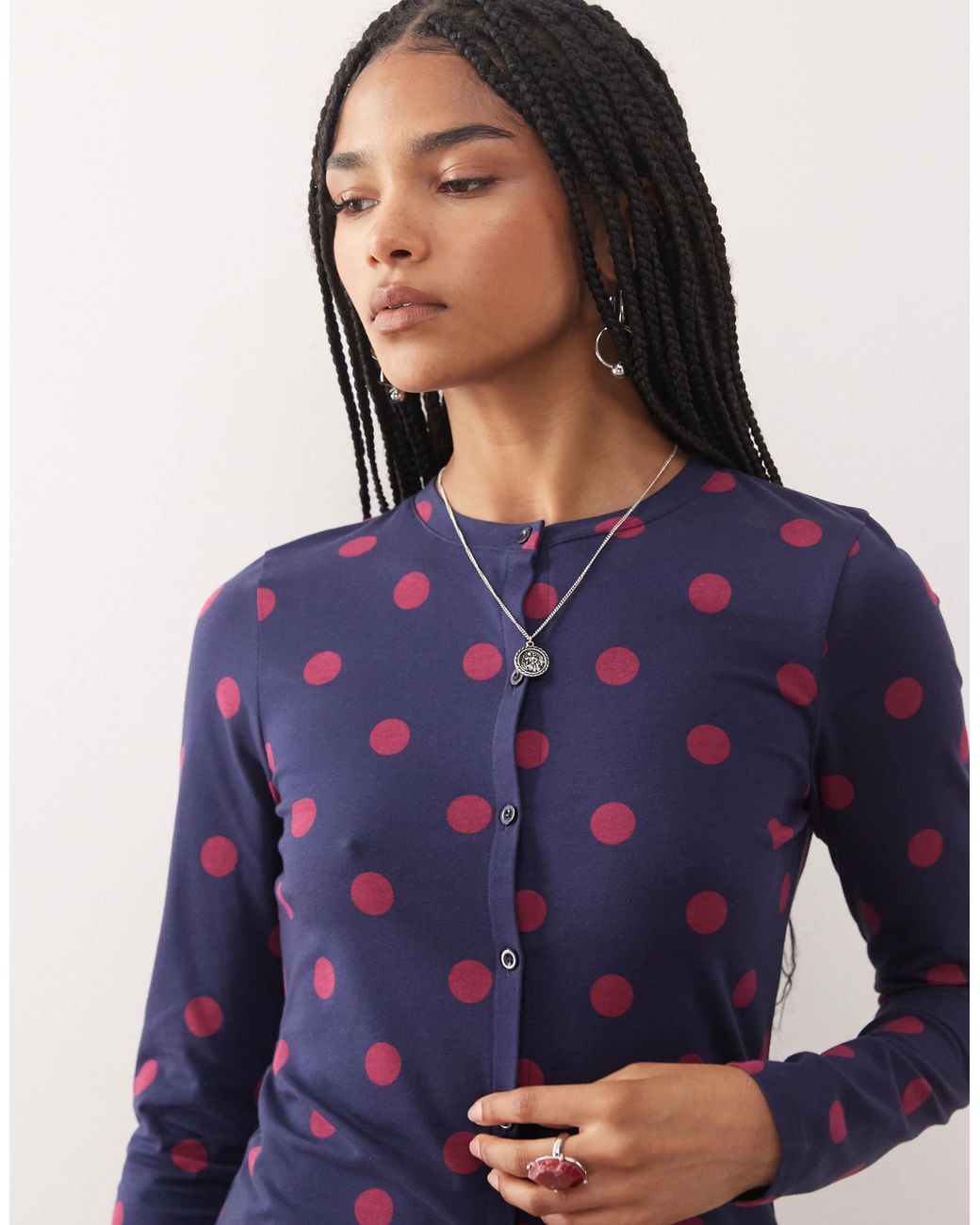 Collusion Blue – strickjacke