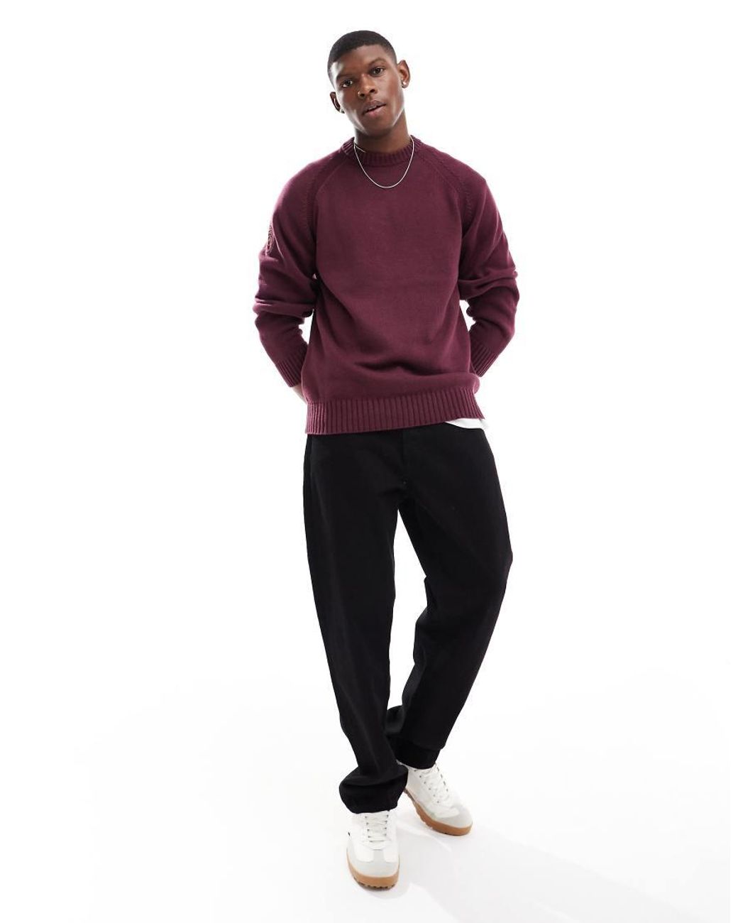 Pretty green crew neck knitted jumper 2025