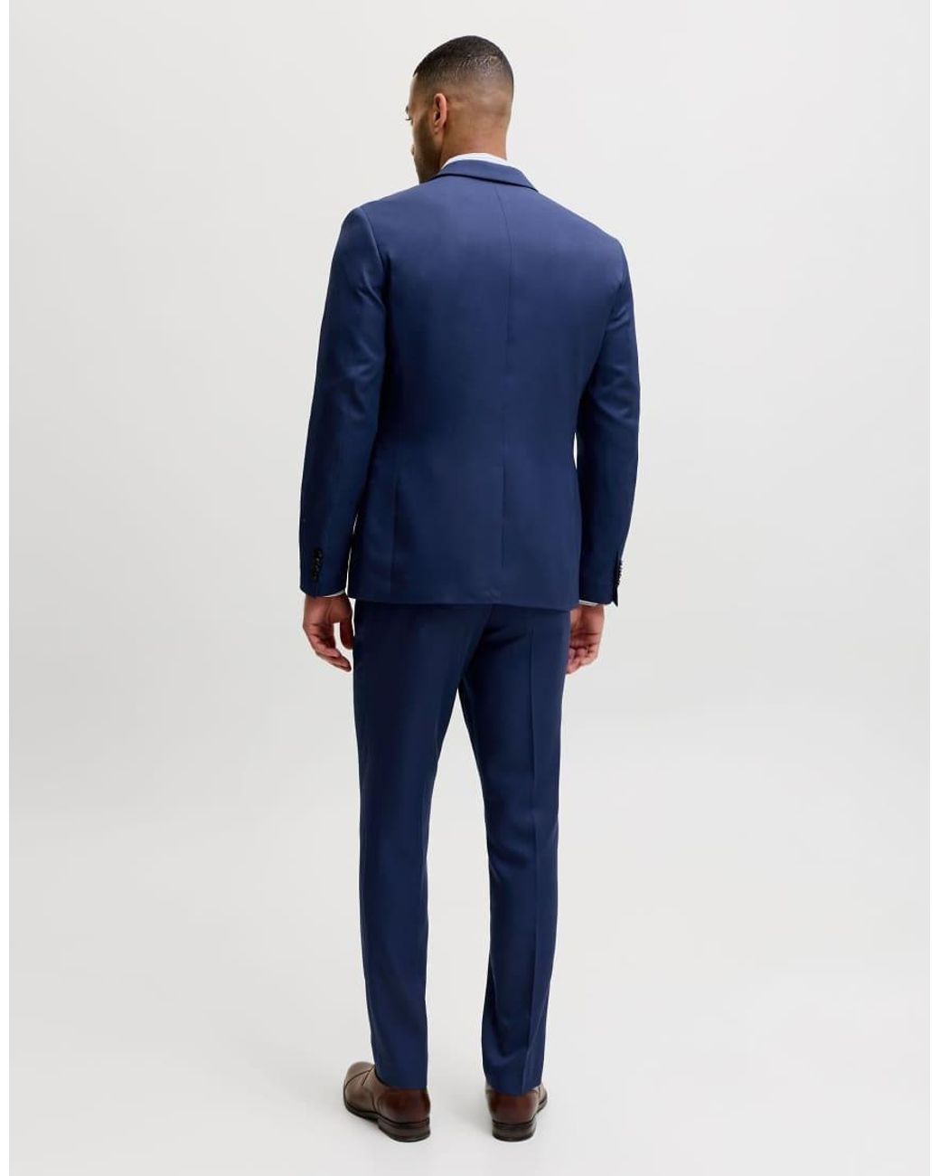 Jack & Jones Blue Costa Super Slim Fit Single Breasted Blazer for men