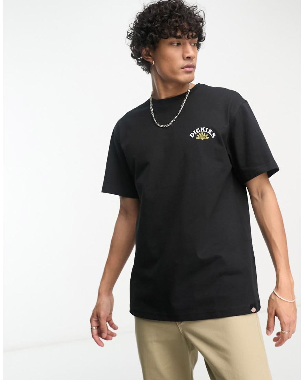 Dickies Black Fort Lewis Tiger Back Print T-shirt