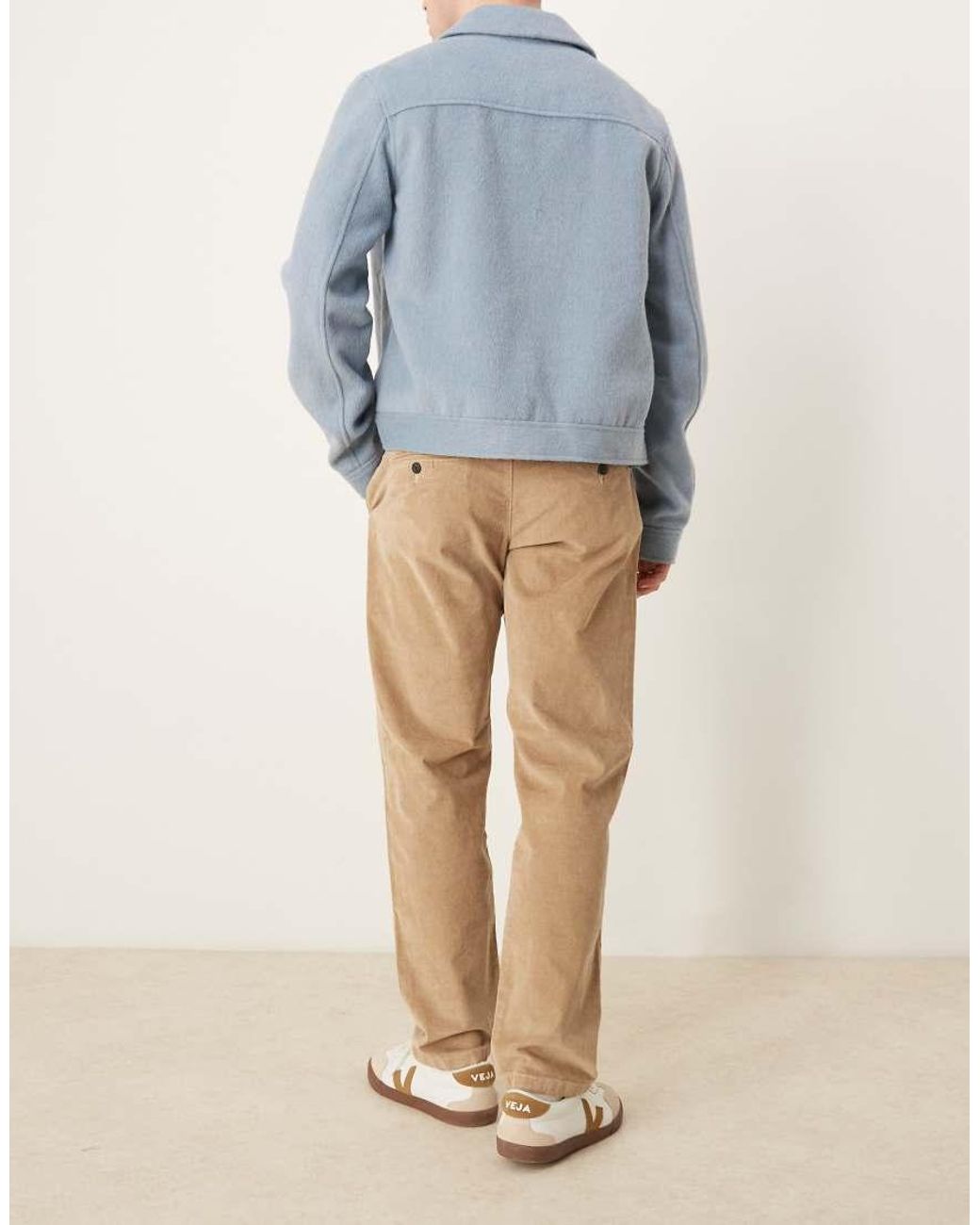 SELECTED Blue Miles Straight Fit Cord Trouser for men