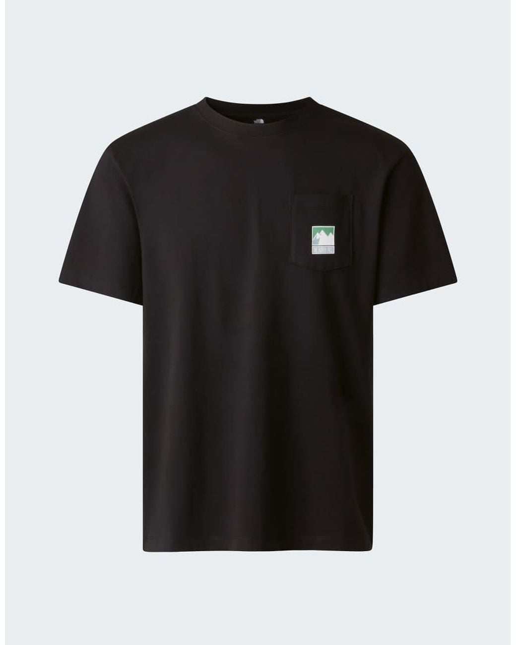 The North Face Black Mountain Logo Relaxed Graphic T-Shirt for men
