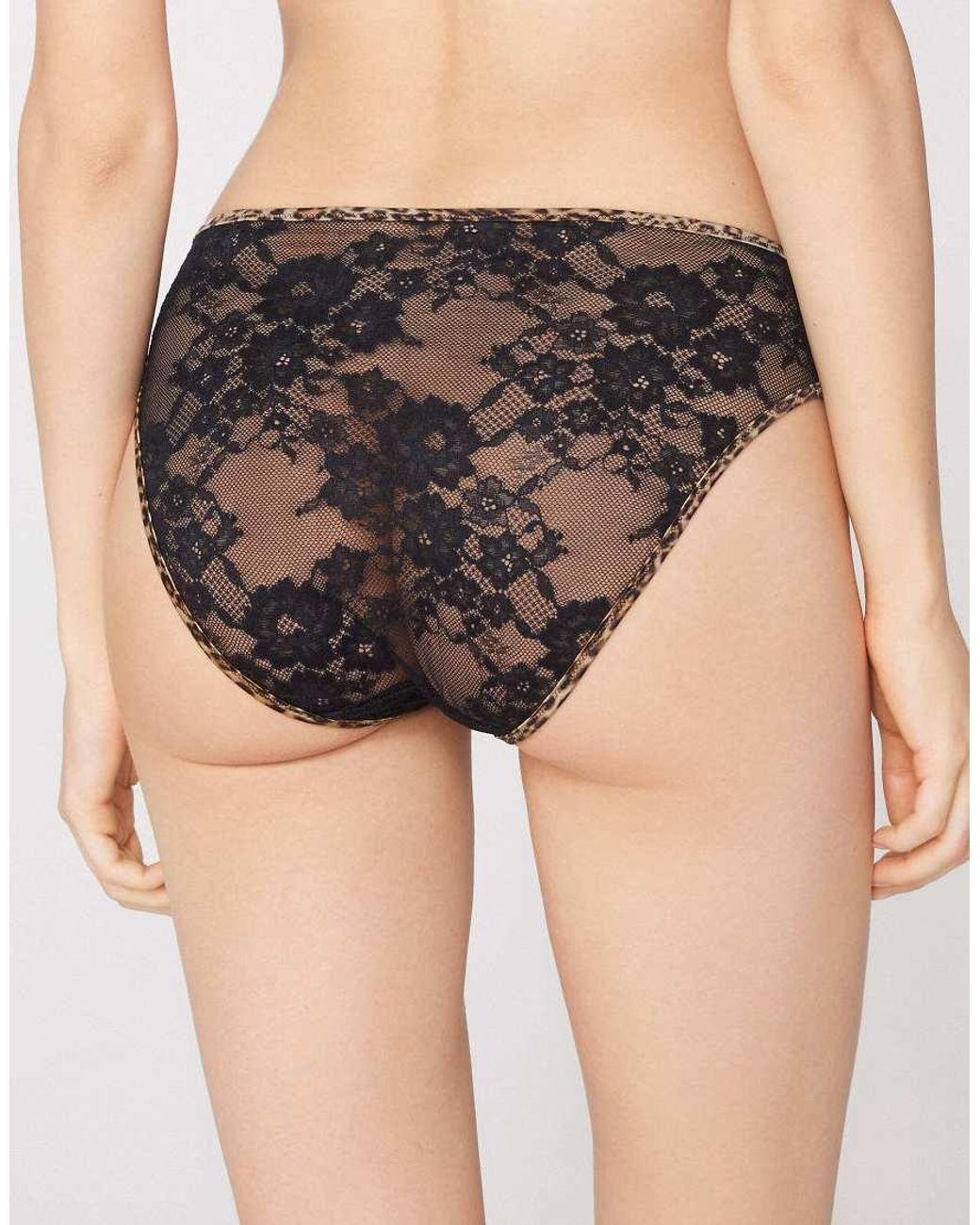 Tezenis Black Jungle Glow Knickers