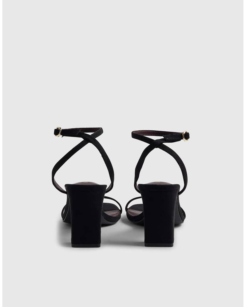 River Island Blue Wide Fit Open Toe Heeled Sandals