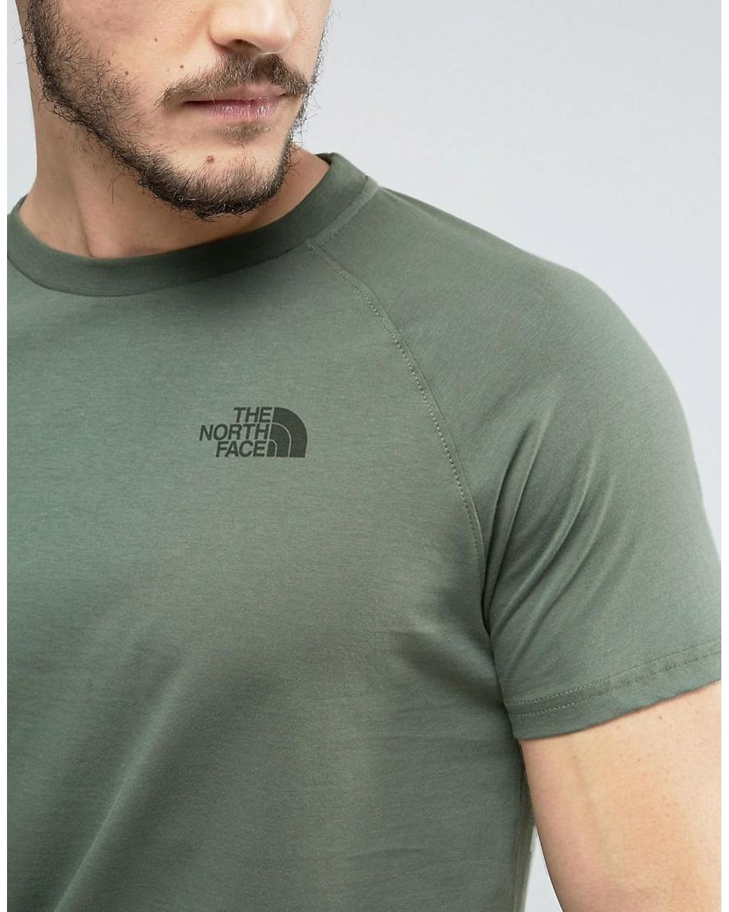 The North Face Cotton Kilimanjaro Face T-shirt In Green for Men | Lyst
