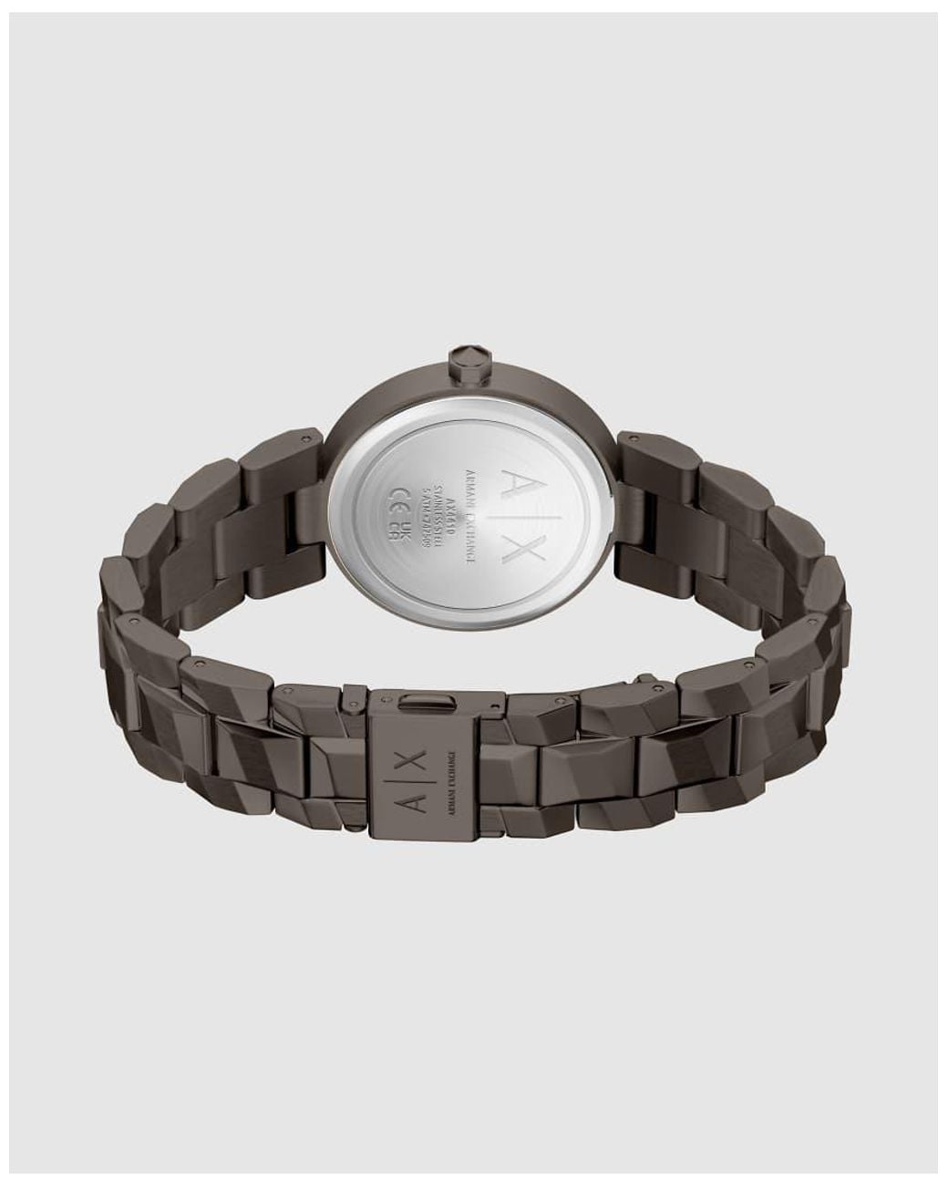 ARMANI EXCHANGE White Audora Two-Hand Stainless Steel Watch