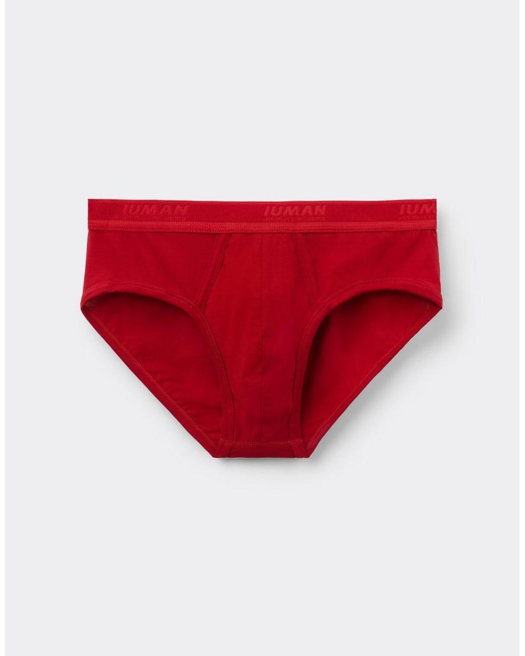 Intimissimi Red Superior Cotton Briefs With Logo for men