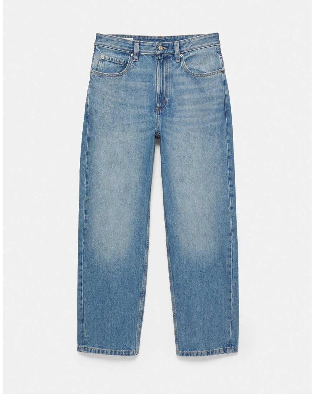 Pull&Bear Blue baggy Jeans for men