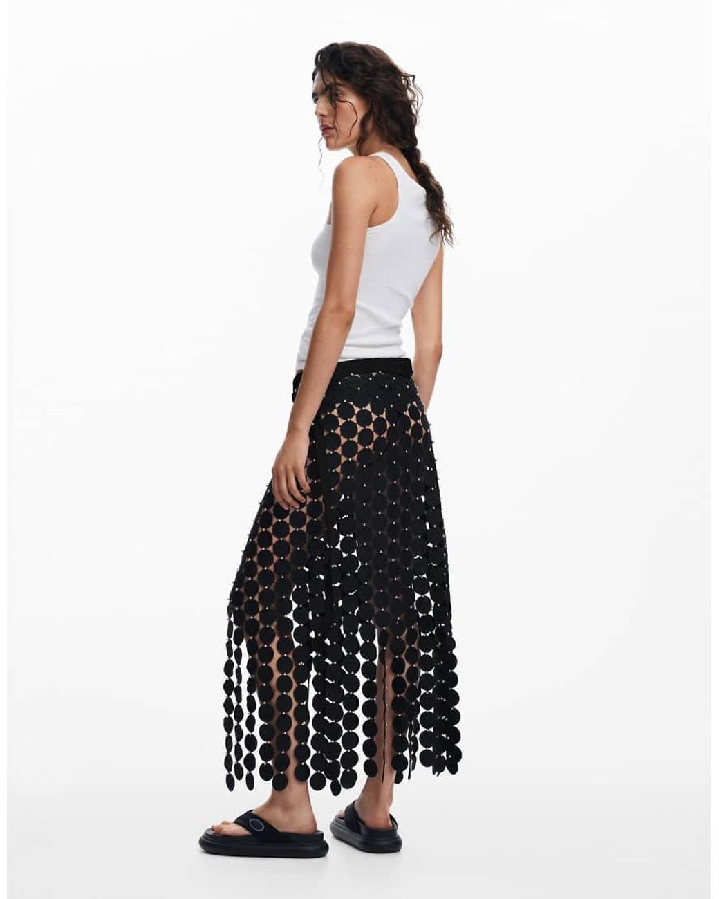 Desigual White Catwalk Skirt