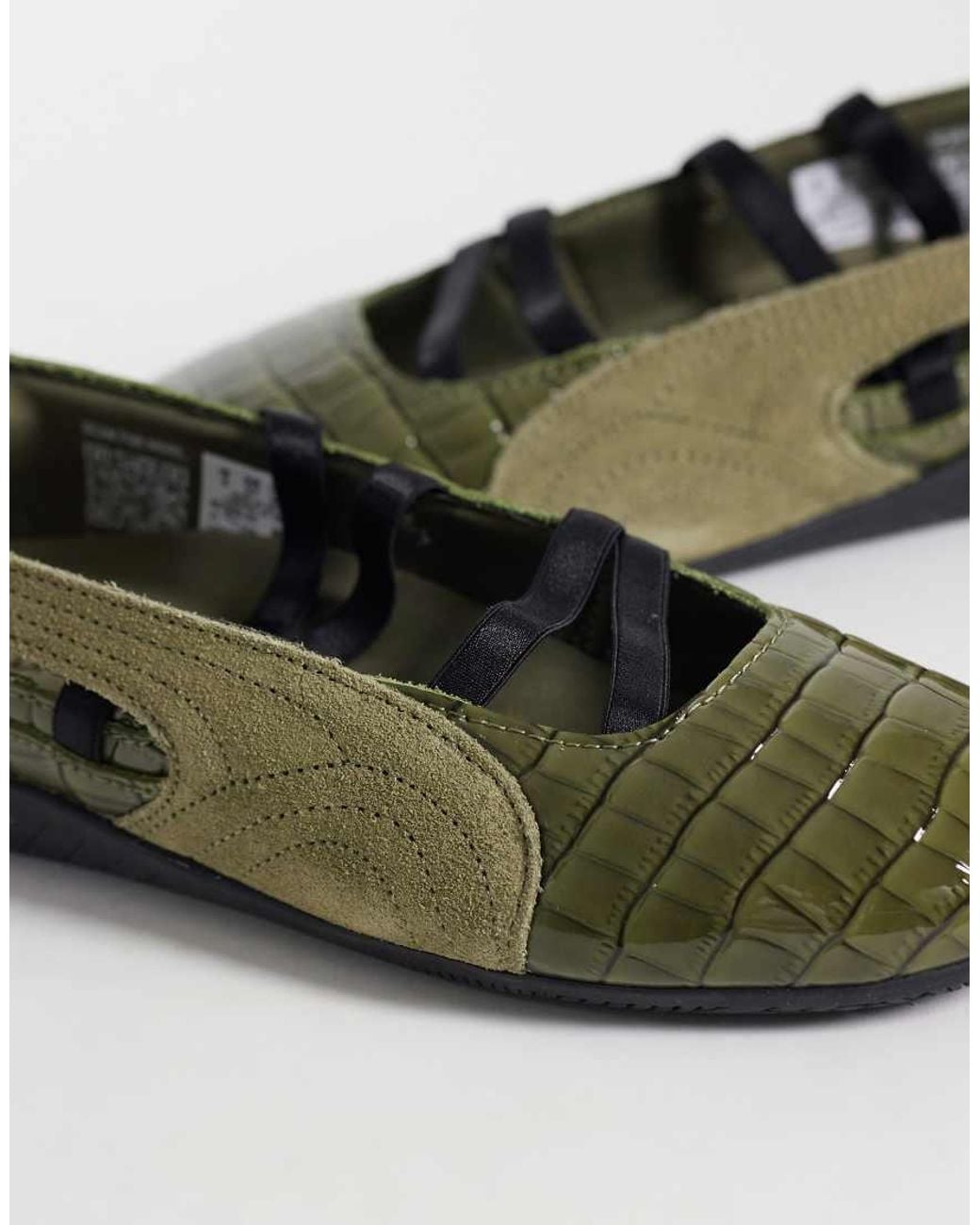 PUMA Green Speedcat Ballet Flats