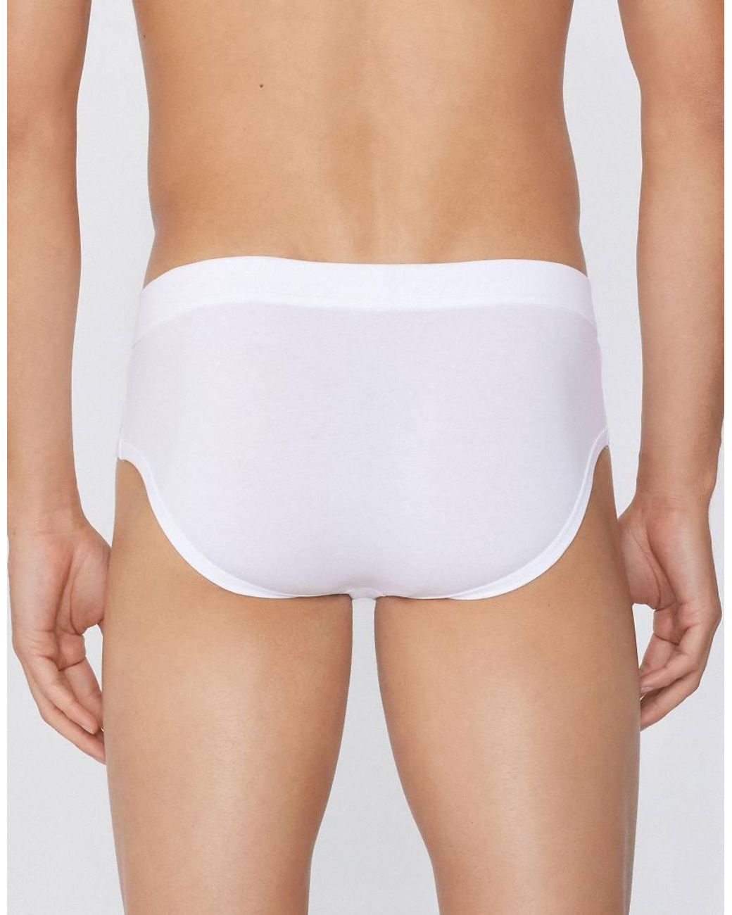 Tezenis White Extrafine Lightweight Cotton Briefs for men