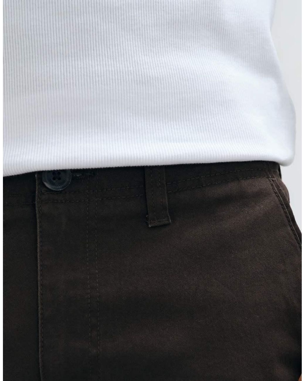 Threadbare White Slim Leg Trousers for men