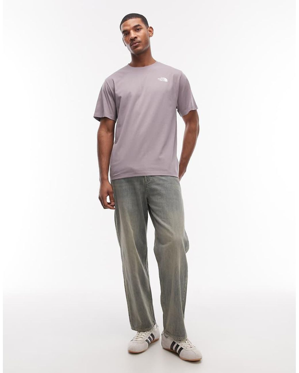 The North Face Purple Half Dome Backprint T-shirt for men