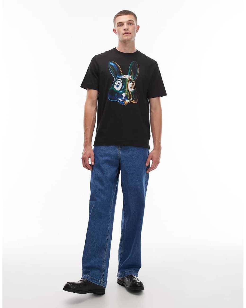 Paul Smith Black Paul Smith Short Sleeve Rabbit T-Shirt for men