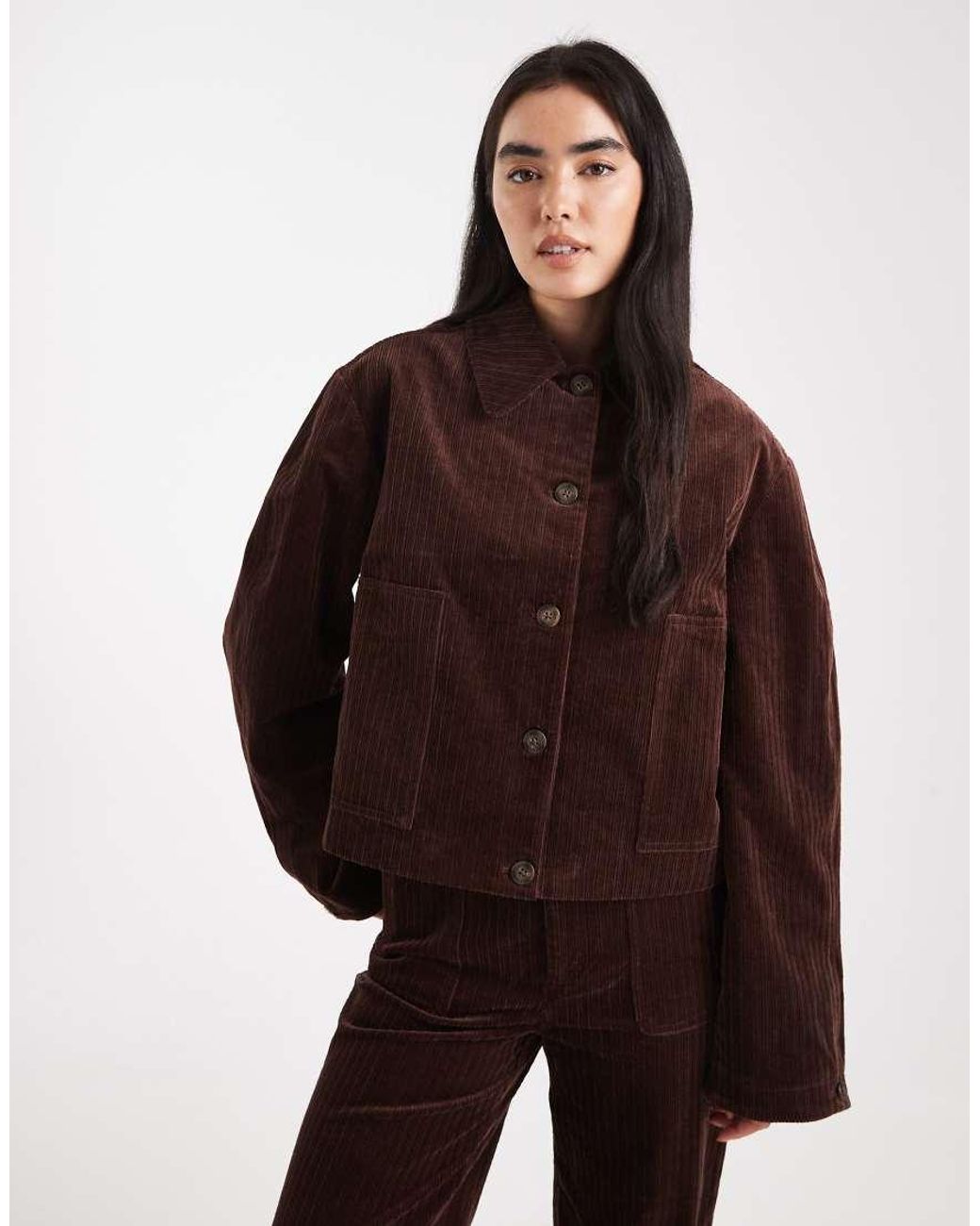 ASOS Brown Cord Jacket Co-Ord
