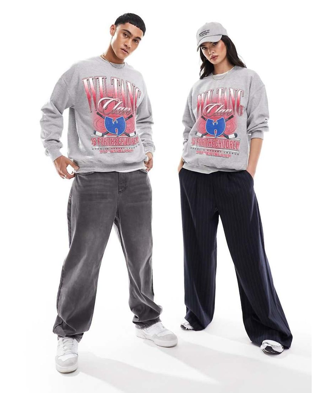 PRNT Pink X Wu-Tang Clan Hockey Relaxed Fit Sweatshirt