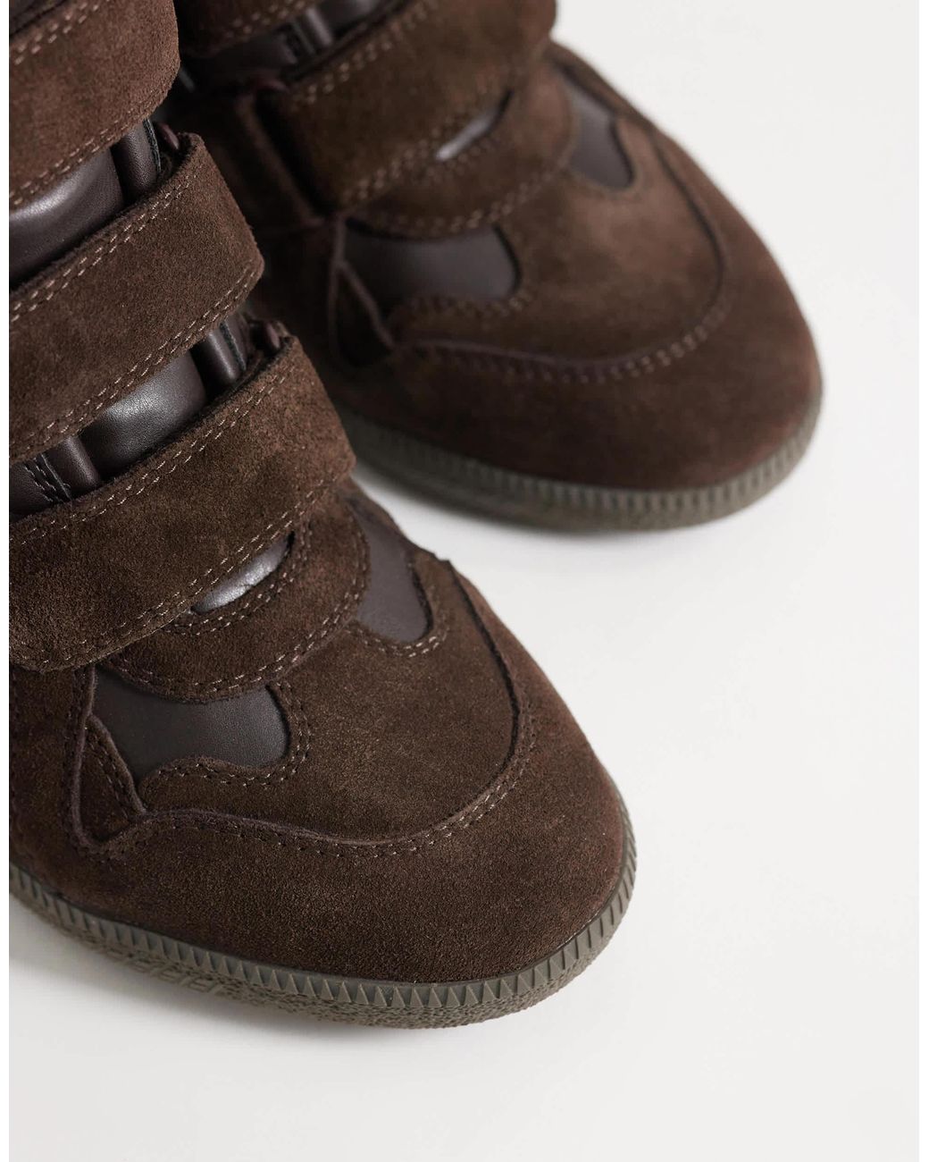 Steve Madden Black Mavis Wedge Trainers