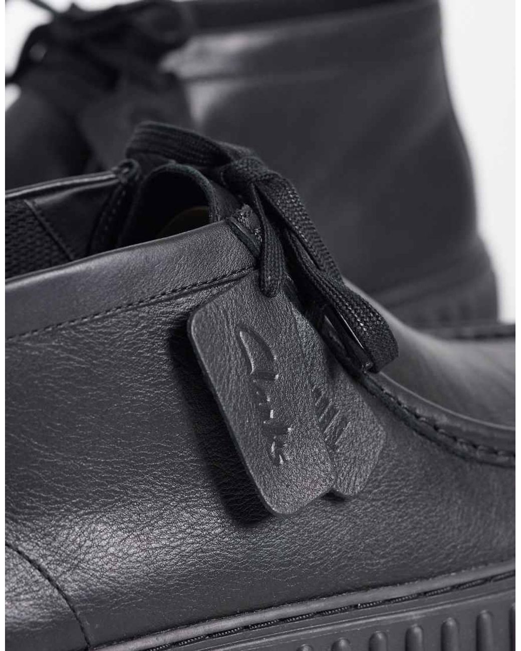 Clarks Black Torhill Hi Shoes for men
