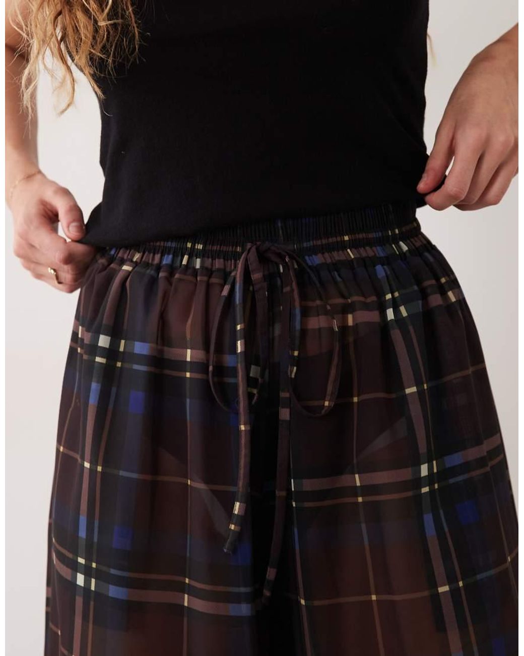 ASOS Black Sheer Balloon Pants