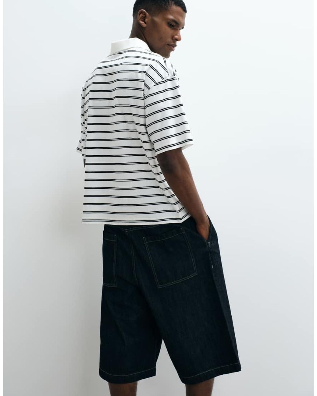 ASOS Multicolor Oversized Striped Polo for men