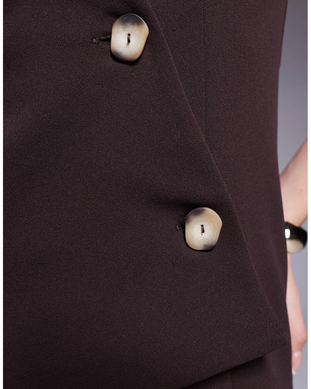 River Island Purple – asymmetrisches westen-top