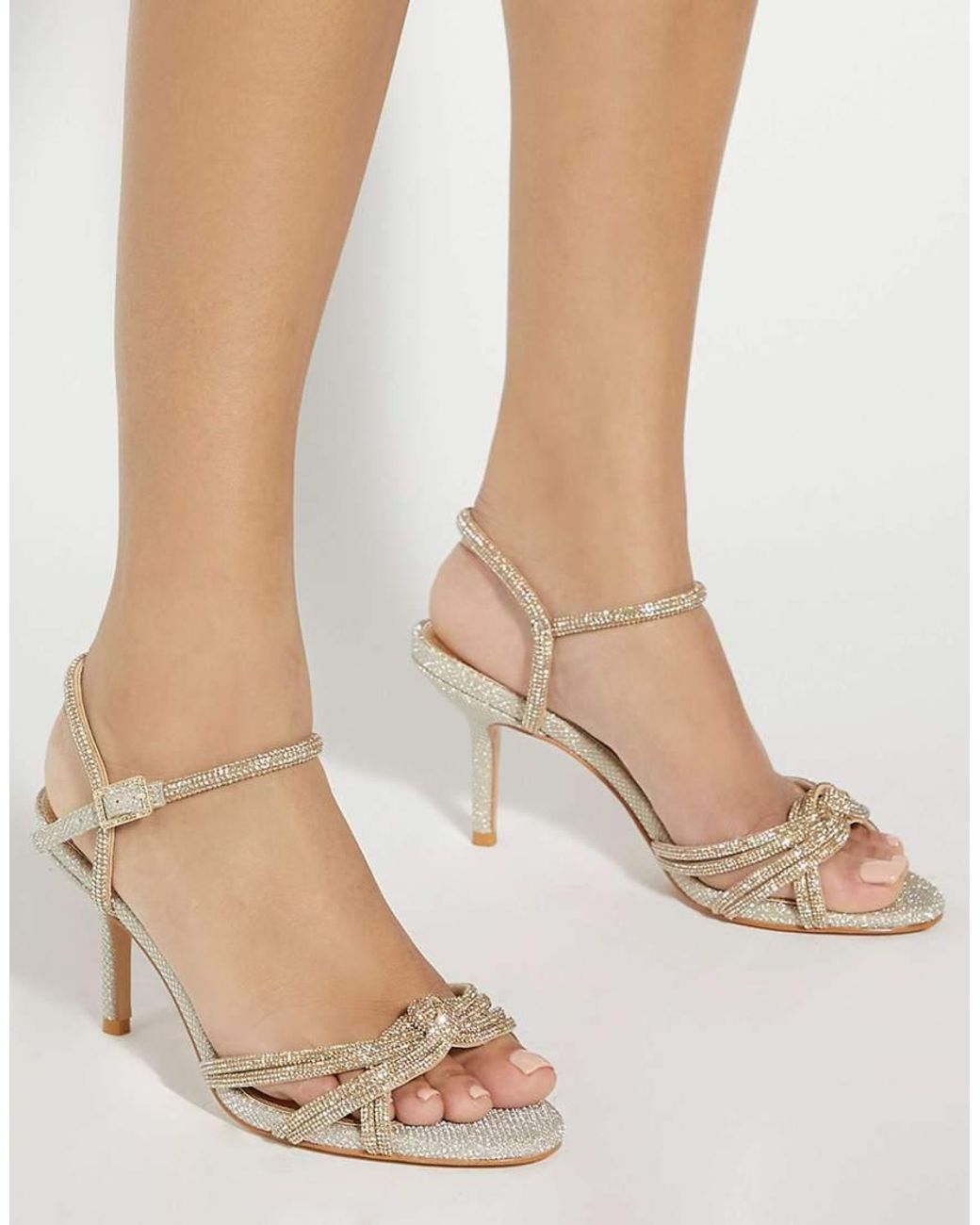 Dune Metallic Marvelous Heeled Sandals