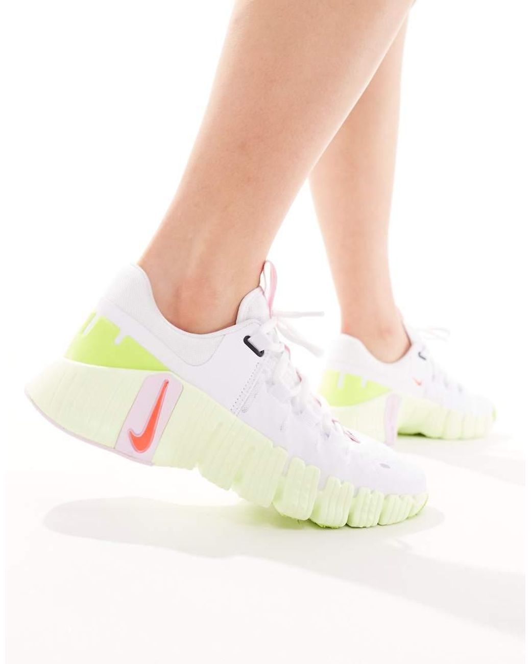 Zapatillas De Deporte Blancas Y Amarillo Neón Free Metcon 5 De Nike de  color Blanco | Lyst