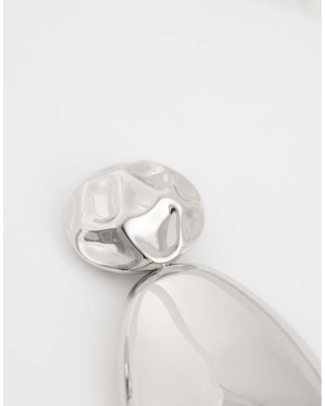 TOPSHOP Metallic Faye Stud Drop Earrings