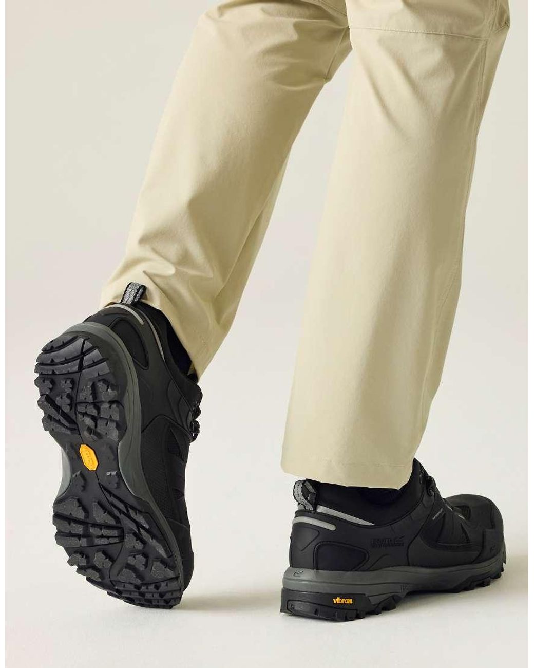 Regatta Black Breathable Water-Resistant Regen Low Shoes for men