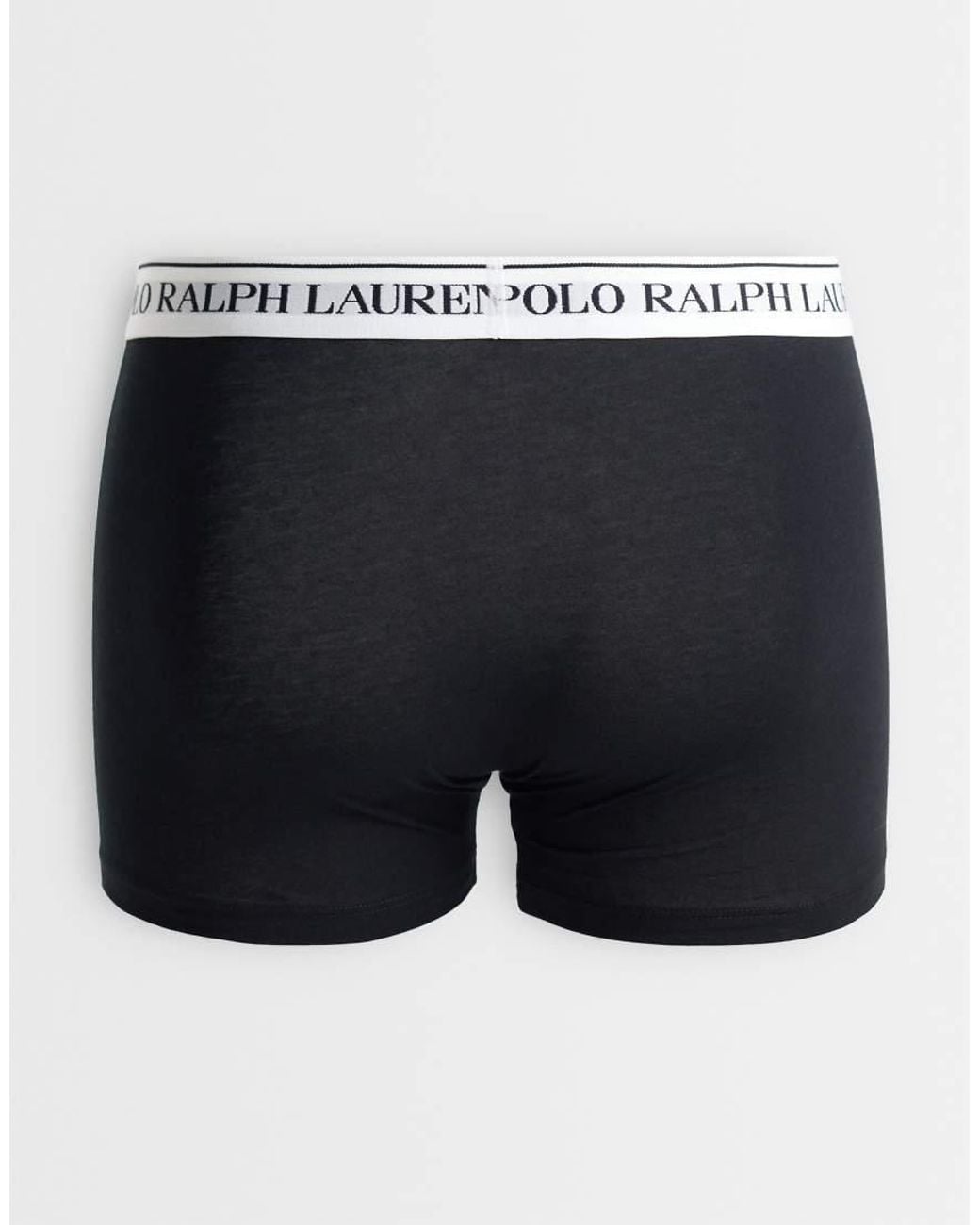 Polo Ralph Lauren Blue 3 Pack Logo Waistband Trunks for men