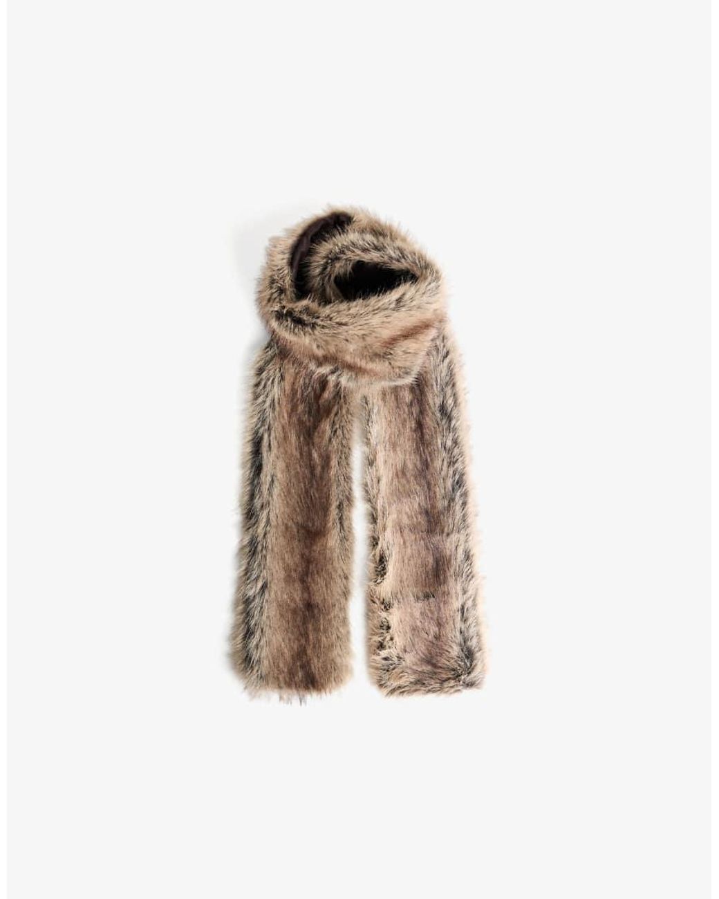 Bershka Black Faux Fur Stole