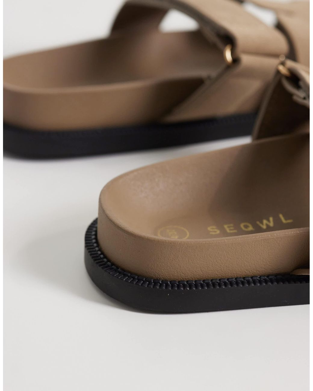 SEQWL White Kidman Sandals With Straps