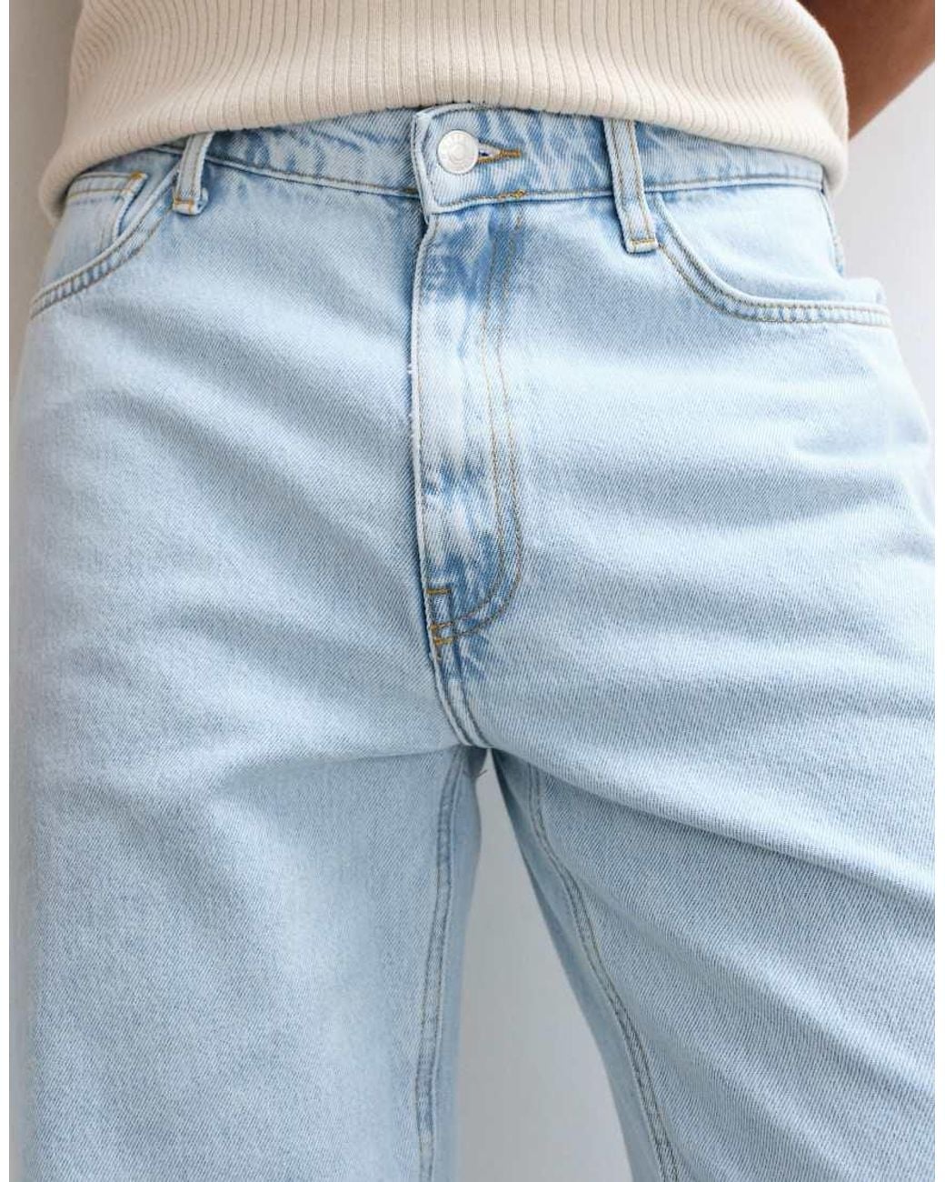 ASOS Blue Straight Leg Jeans for men