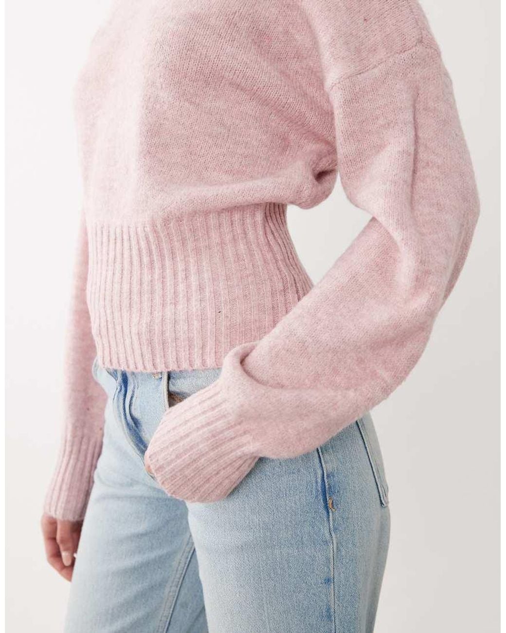 Cotton On Pink Luxe Off Shoulder Knit Top