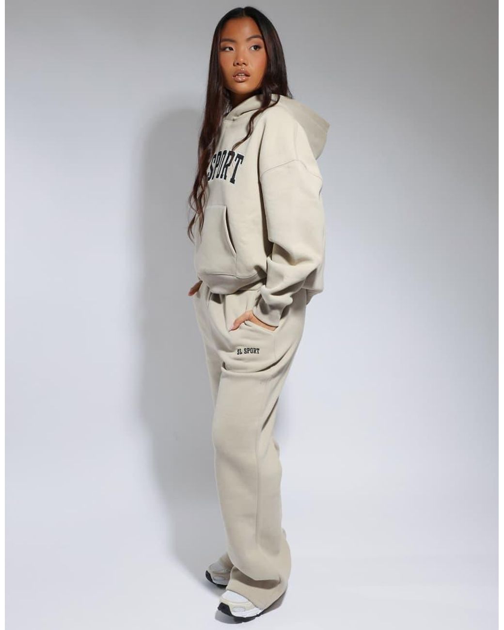 SIMMI White Colby Sport Flared Joggers