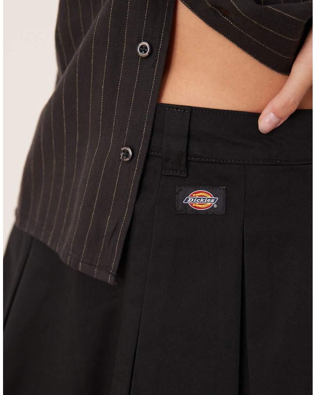 Dickies Black Unionville Pleated Work Skirt