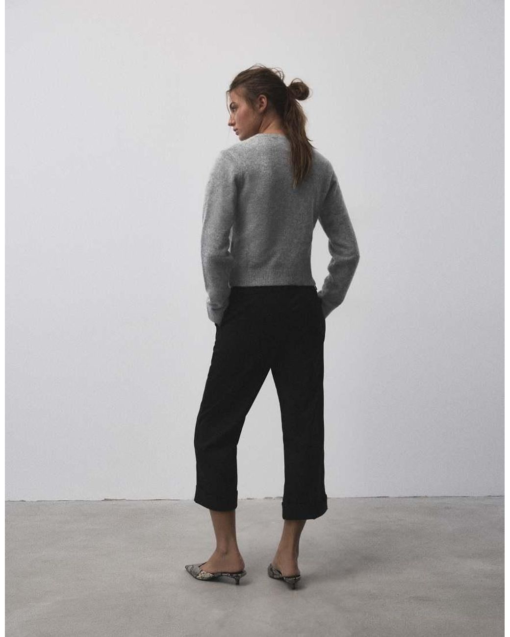 Pull&Bear Gray Soft Knit Cardigan