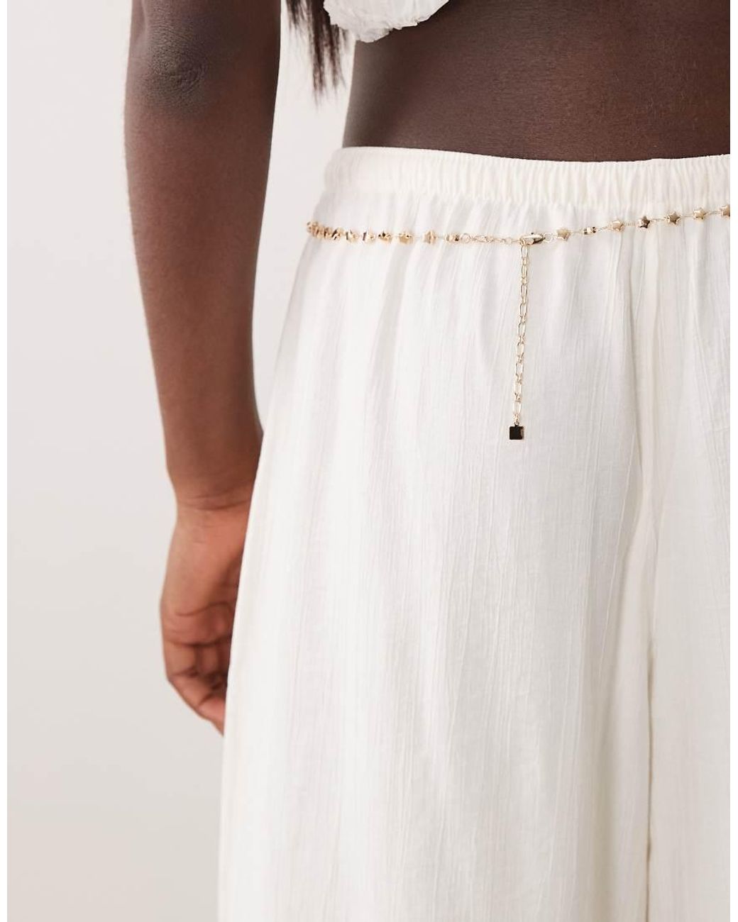 ASOS Brown Belly Chain With Star Design