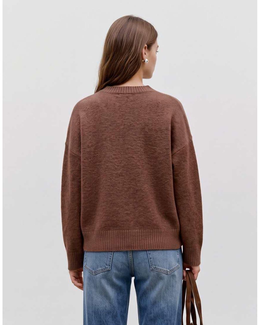 Vero Moda Brown Soft O-neck Jumper