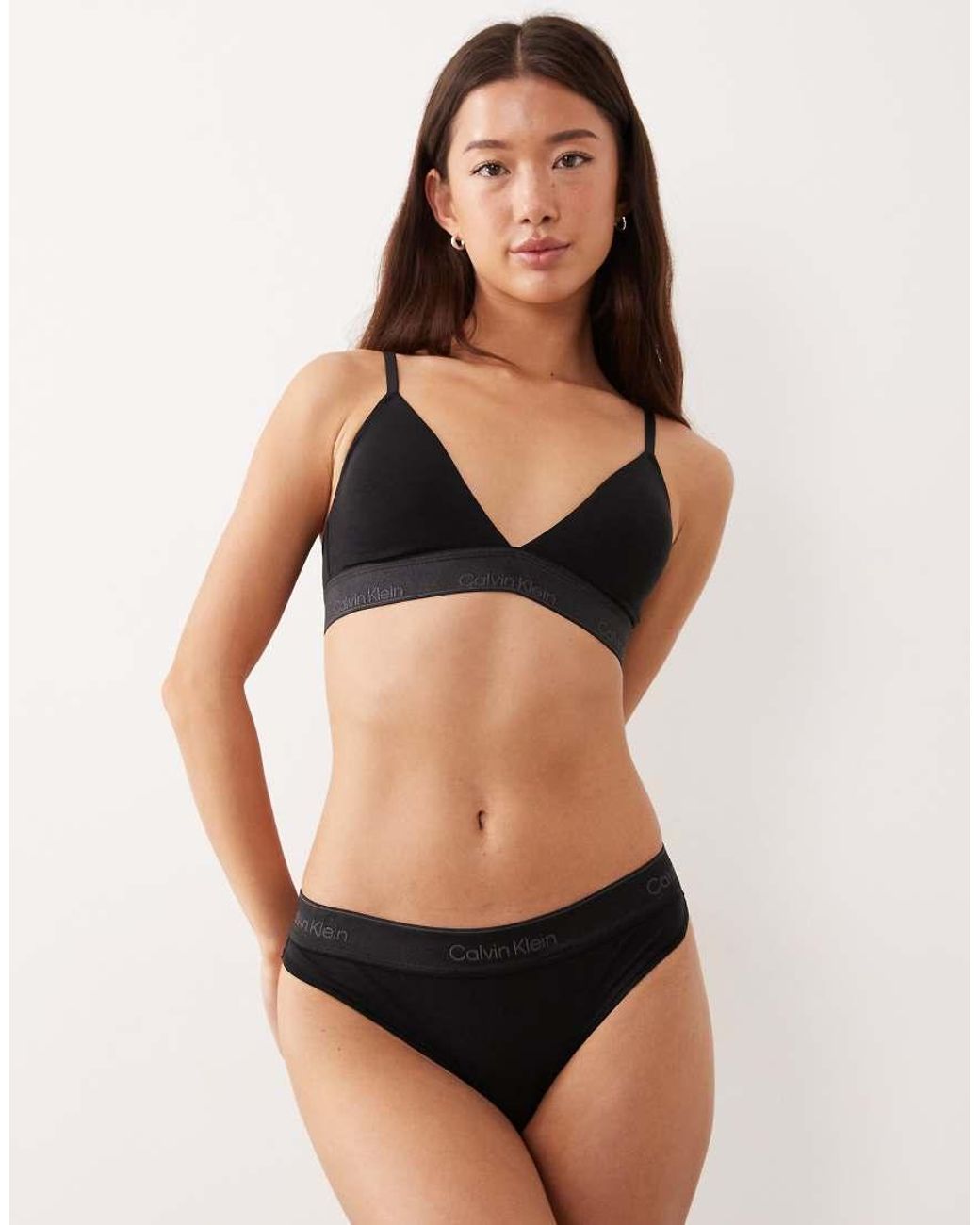 Calvin Klein Black Icon Cotton Modal Thong