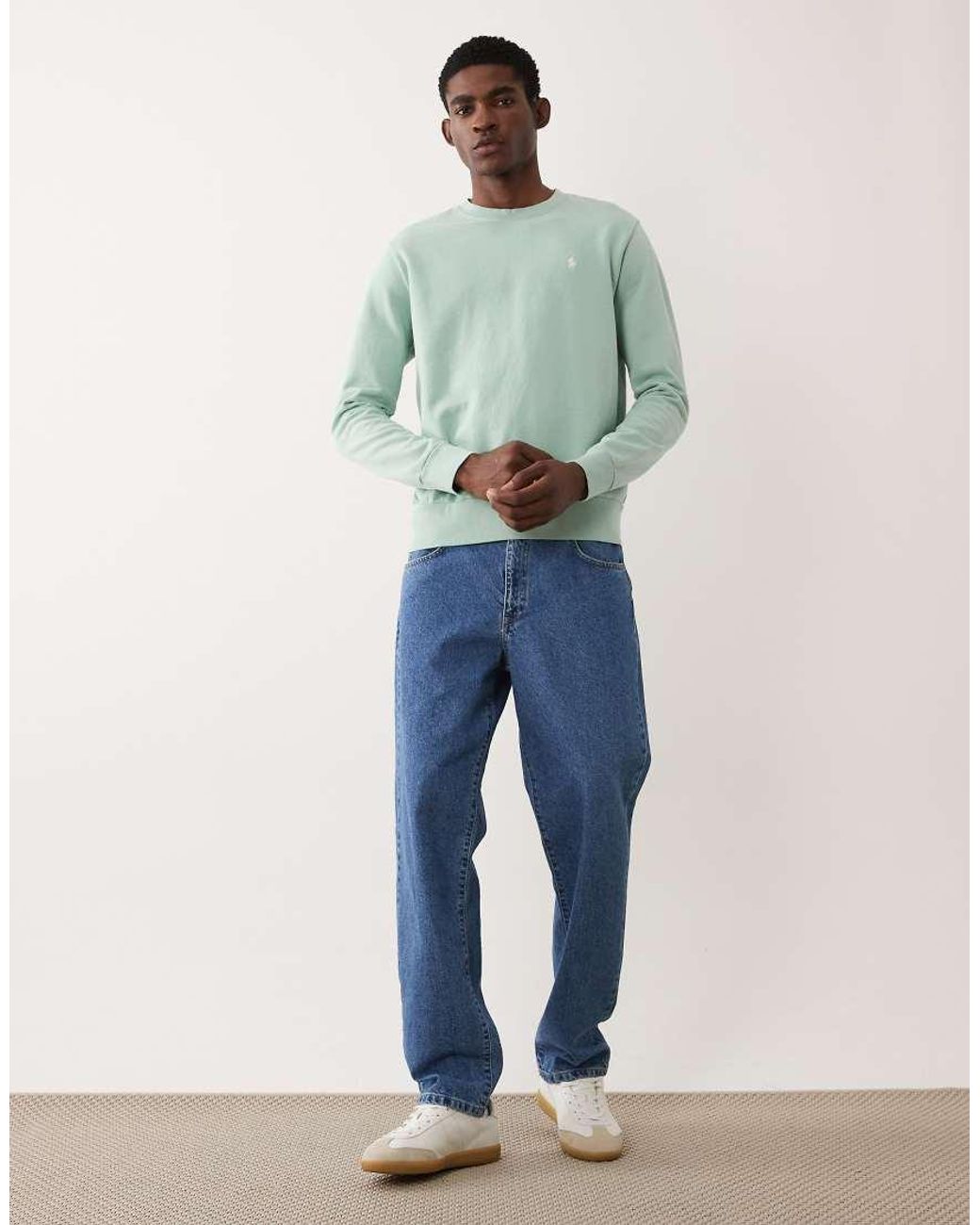 Polo Ralph Lauren Green Icon Logo Loopback Jersey Sweatshirt for men