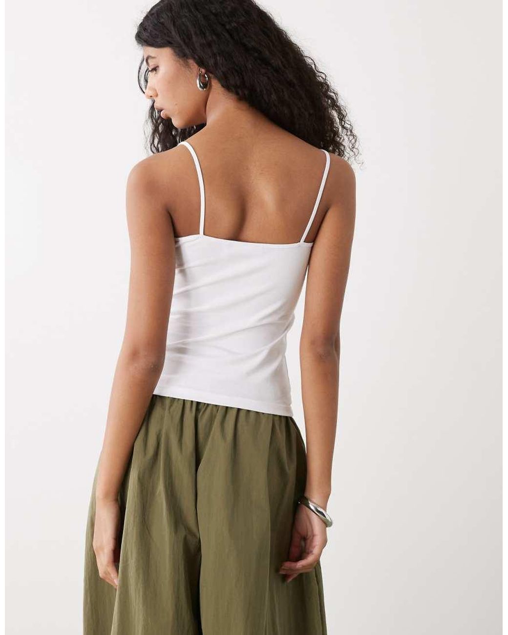 Weekday White Demi Singlet Vest