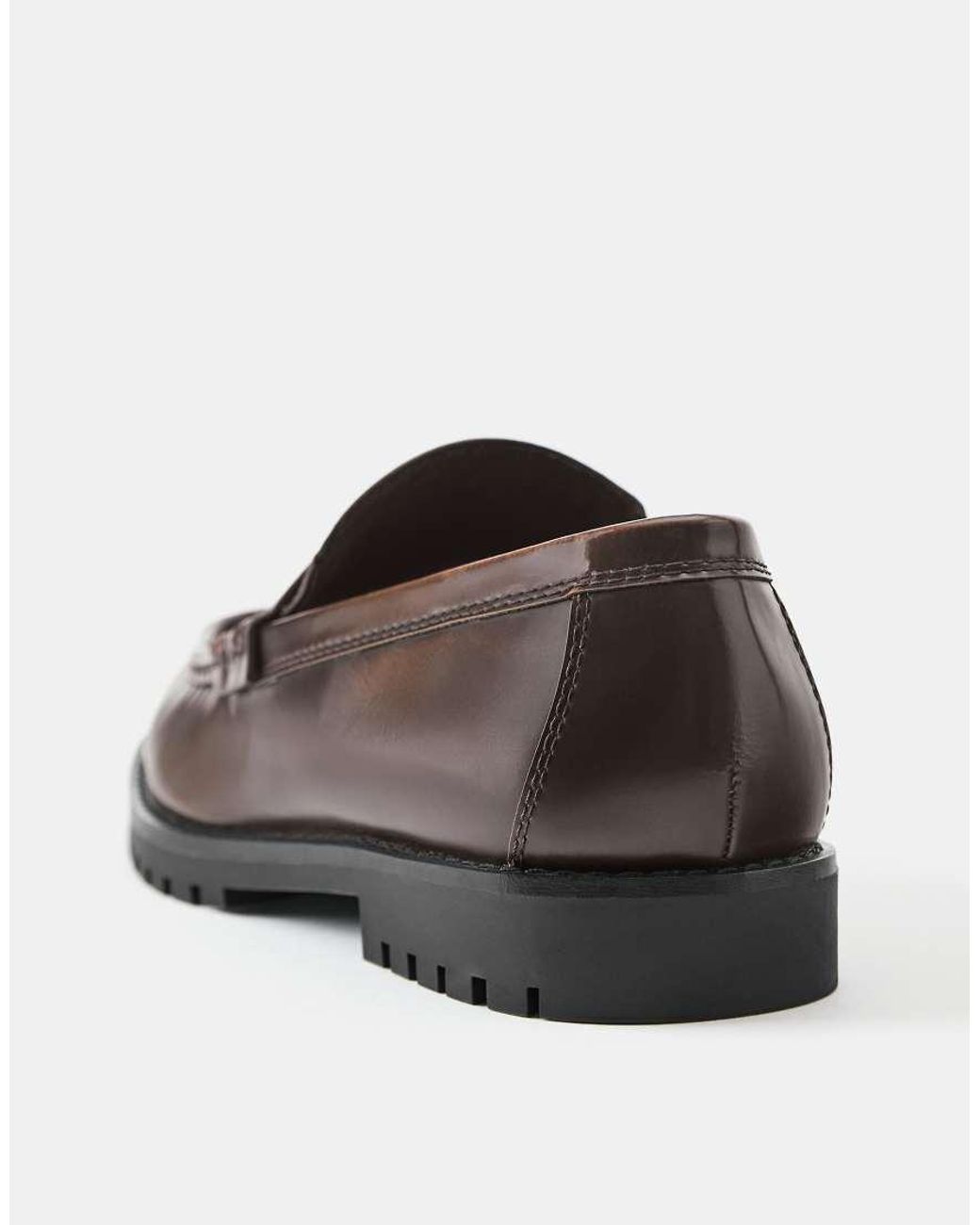 Pull&Bear White Studded Loafers for men