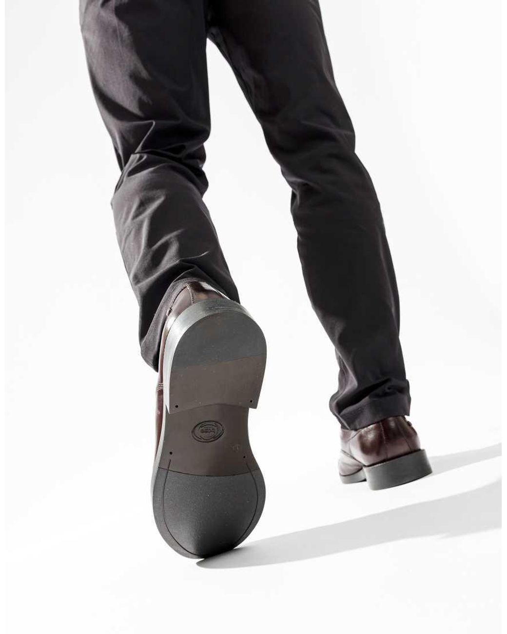 Base London Blue Roma Toe Cap Shoe for men