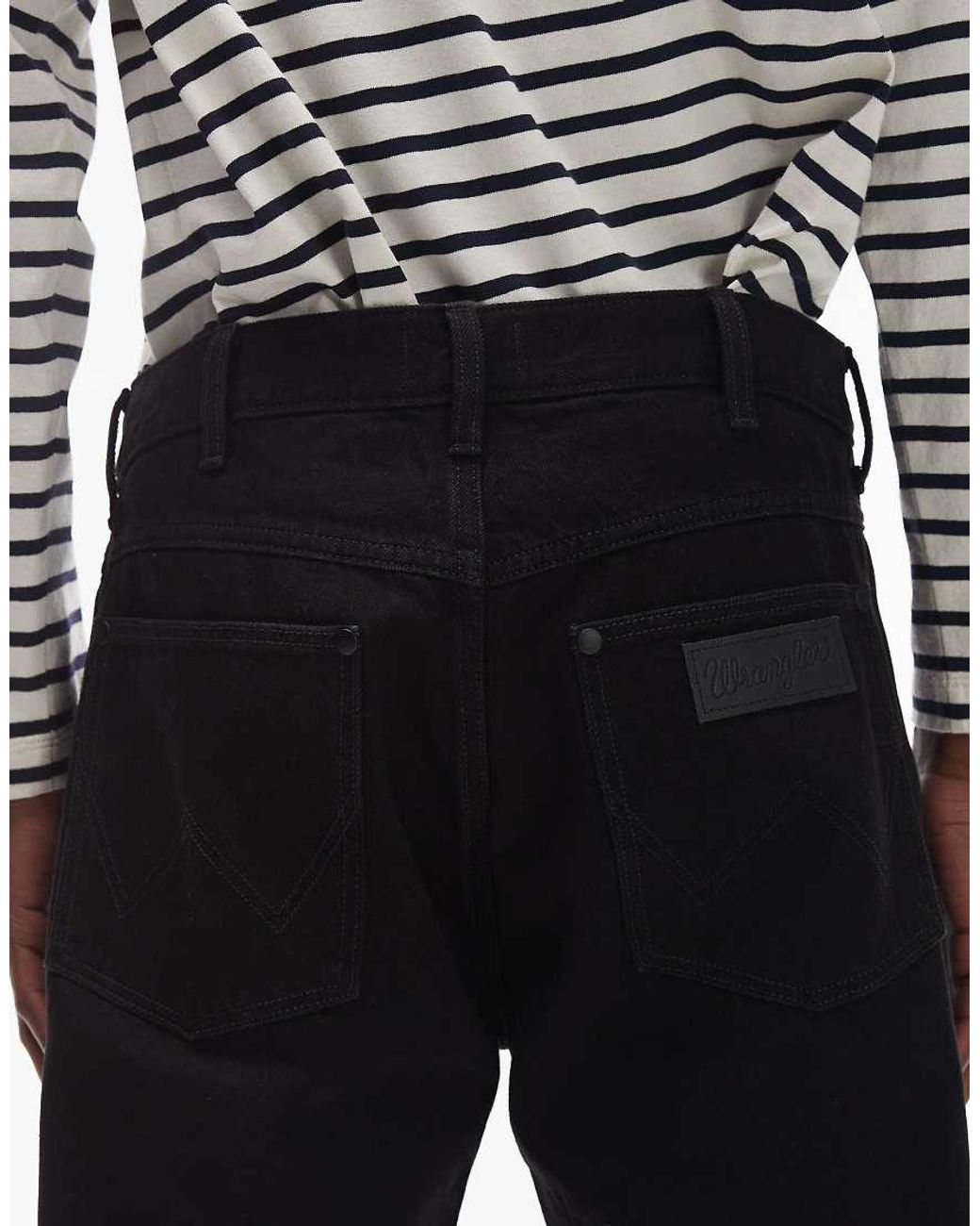 Wrangler White Frontier Relaxed Straight Fit Jeans for men