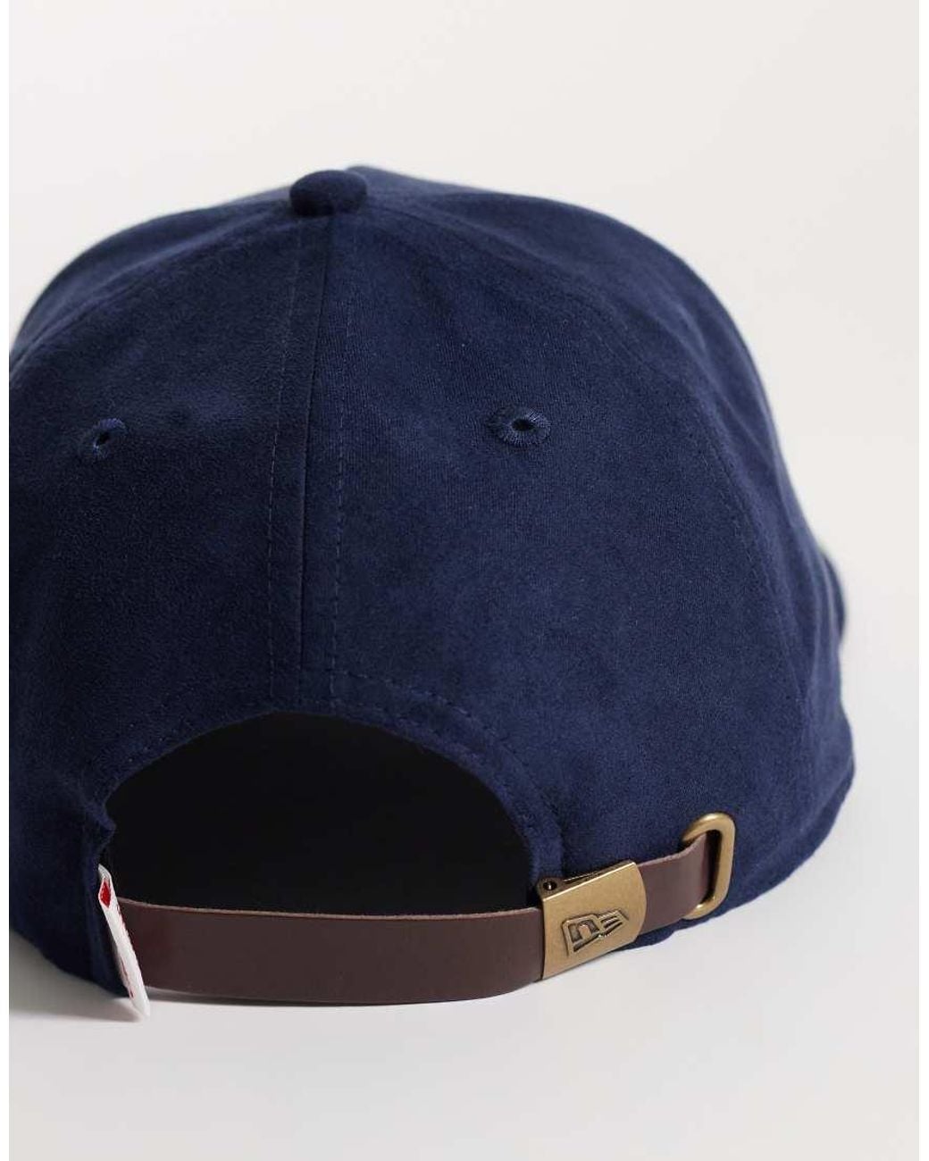 KTZ Blue 9Forty Script Logo Patch Faux Suede Cap